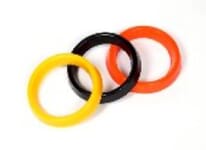 Polyurethane Ball Display Orange/Black/Yellow Cups Assorted Color