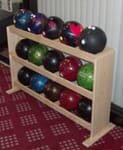 Ball Rack (Wood) 2 Sides 3 Shelves