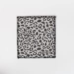 Shammy Leather Pad White Leopard