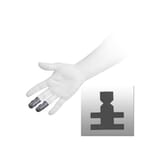 Max Pro Strips Finger Black Pkg/30